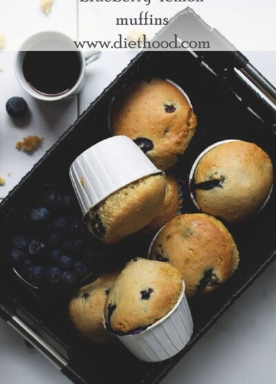 Blueberry Lemon Muffins | www.diethood.com | #recipe #muffins #breakfast