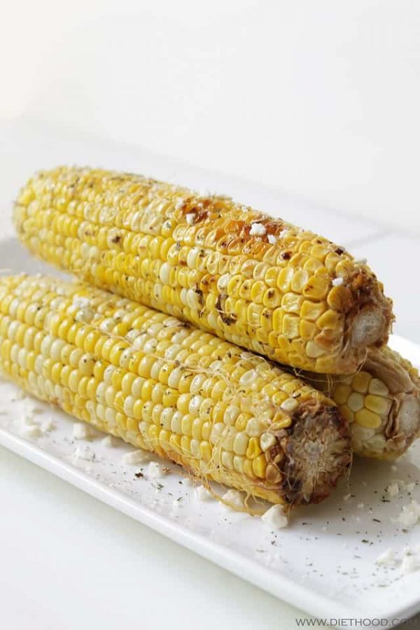 Sweet Grilled Corn with Herbed Butter | Diethood