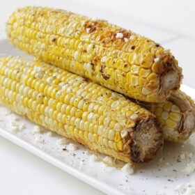Grilled Corn with Herbed Butter | www.diethood.com | #grill #bbq #4thofjulyrecipes