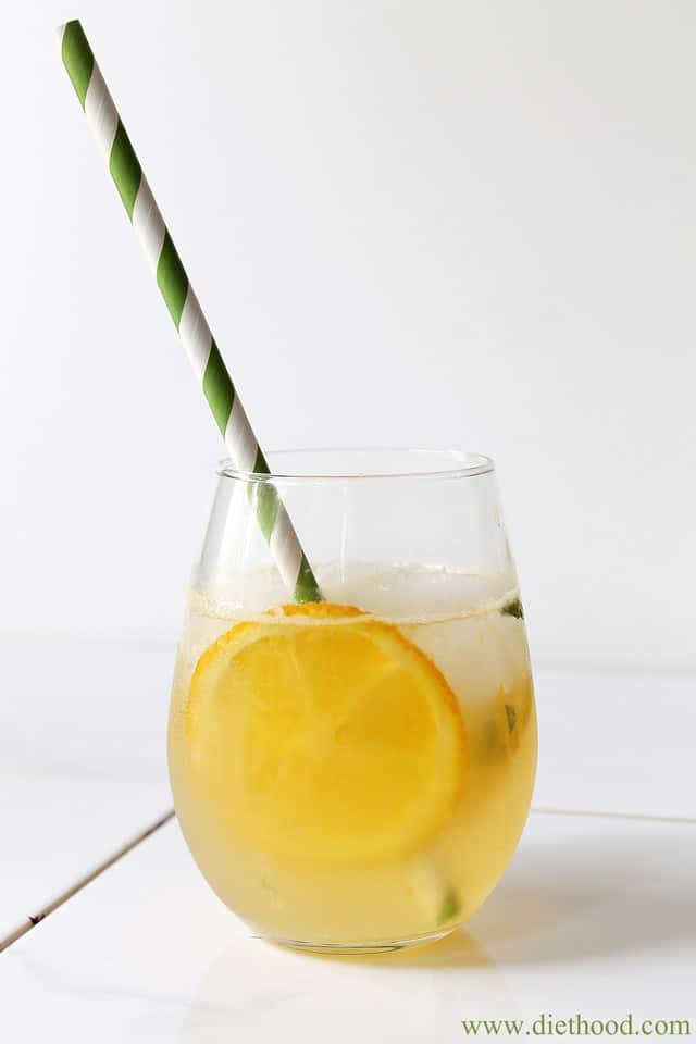 Citrus Mint Spritzer | www.diethood.com | #summer #drinks #spritzer #recipe