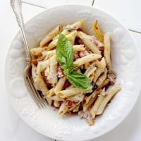 Baked Eggplant Penne Pasta | www.diethood.com | #pasta #eggplant #dinnerrecipes