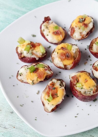 Loaded Baked Potato Bites | www.diethood.com | #potatoes #recipe #bacon