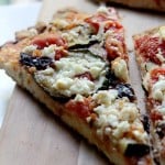 Zucchini Goat Cheese Pizza + Giveaway
