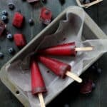 Blueberry Pomegranate Hibiscus Pops | Healthy Homemade Popsicles