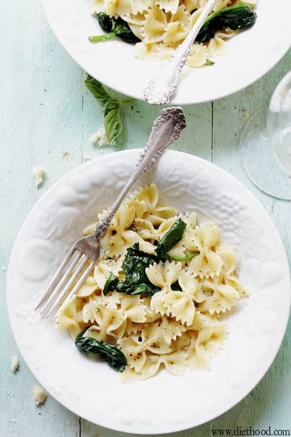 Creamy Spinach and Artichoke Penne Pasta Recipe | Diethood
