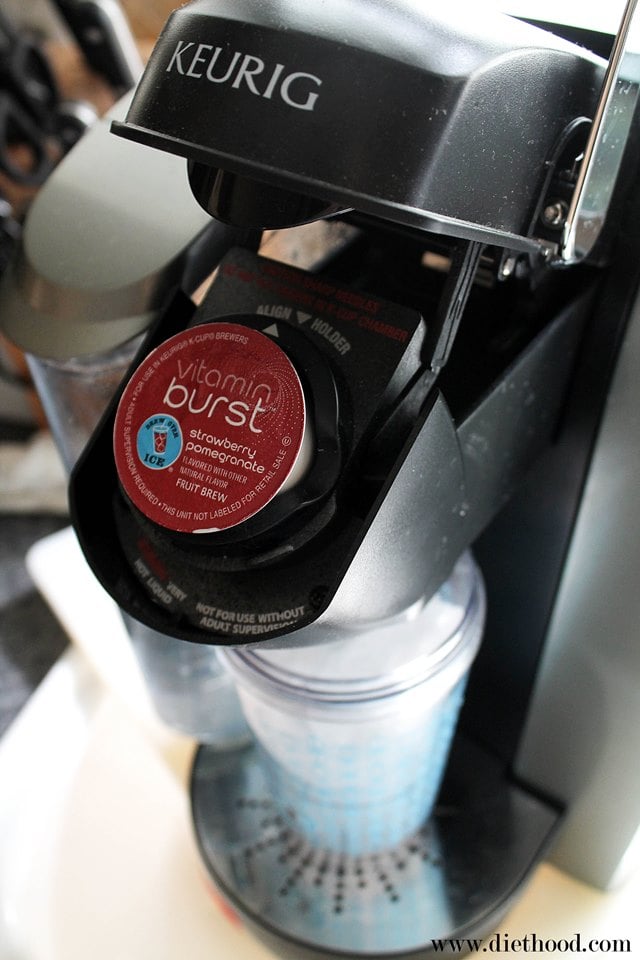 Brew Over Ice in a Keurig machine