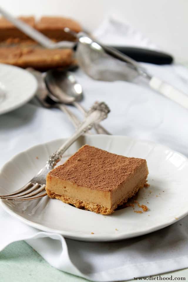 Pretzel Peanut Butter Cheesecake | www.diethood.com | Salty pretzel crust topped with a thick and creamy peanut butter cheesecake filling. | #peanutbutter #cheesecake #recipe