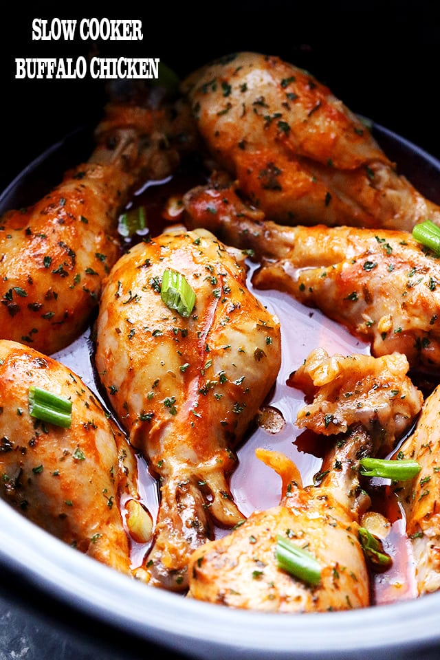 Slow Cooker Buffalo Chicken Recipe Crockpot Chicken Drumsticks