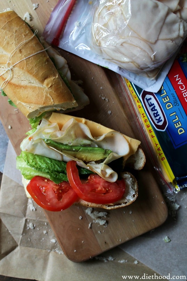 Roasted Turkey Sandwich with Cheese | www.diethood.com