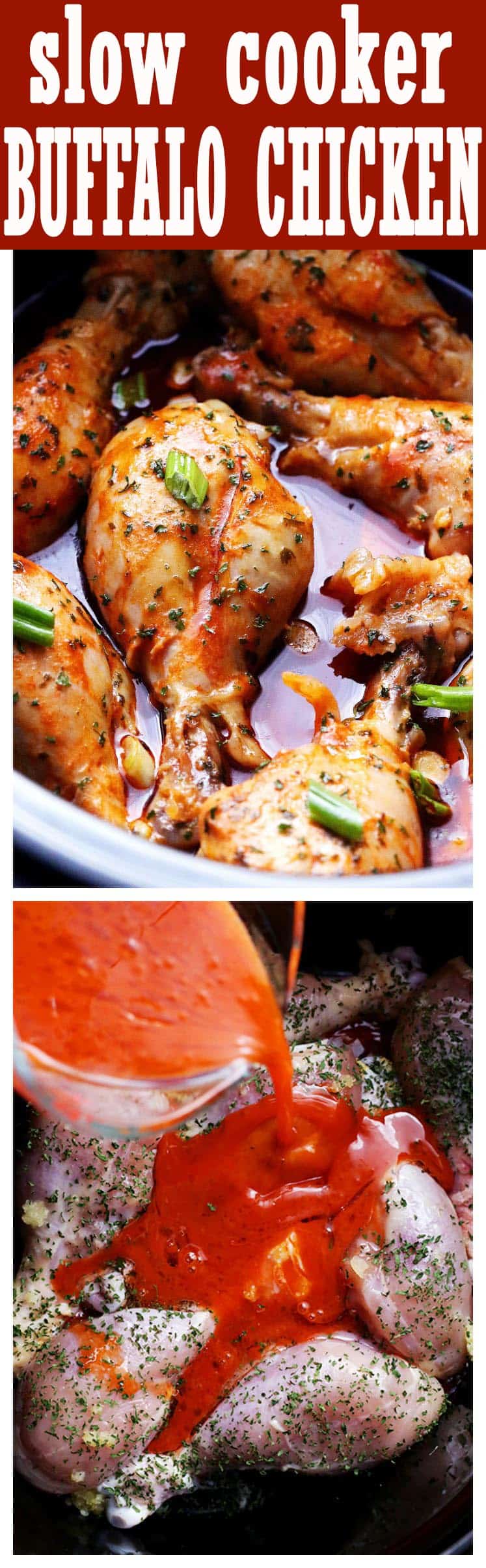 Slow Cooker Buffalo Chicken Recipe Crockpot Chicken Drumsticks