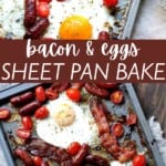 Bacon and Eggs Pinterest Image.