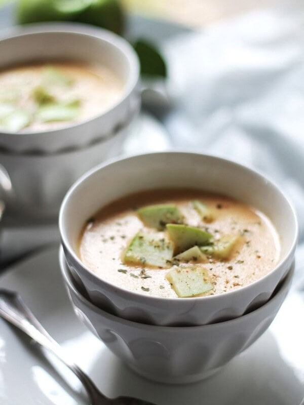 Apple and Cheddar Soup | www.diethood.com