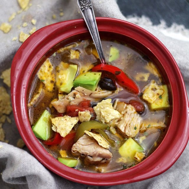 Chicken Tortilla Soup | www.diethood.com
