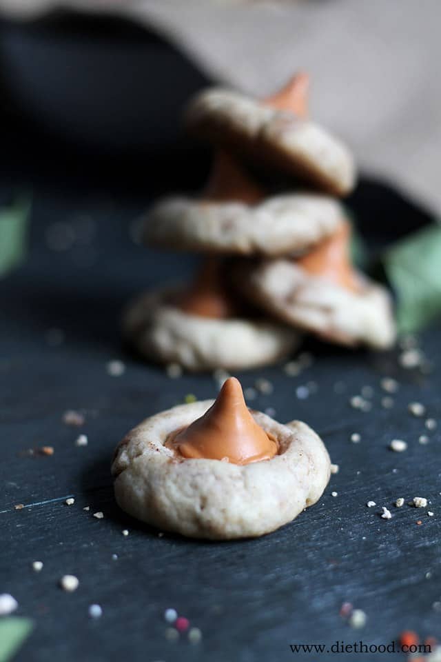 Pumpkin Pie Spice Thumbprint Sugar Cookies | www.diethood.com