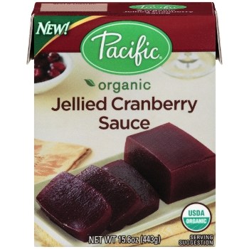 Pacific brand Jellied Cranberry Sauce in Tetra Pak