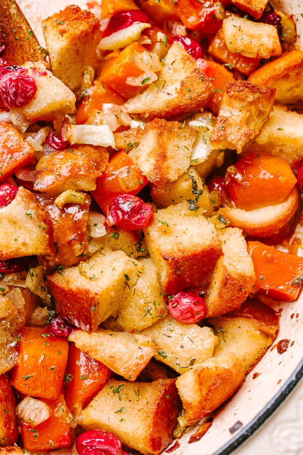 Sweet Potato And Cranberry Stuffing Recipe Best Thanksgiving Stuffing 2672