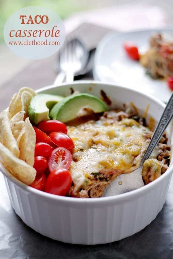 Easy Cheesy Taco Casserole Recipe | Diethood