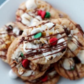 Rocky Road White Chocolate Chip Peppermint Sugar Cookies | www.diethood.com