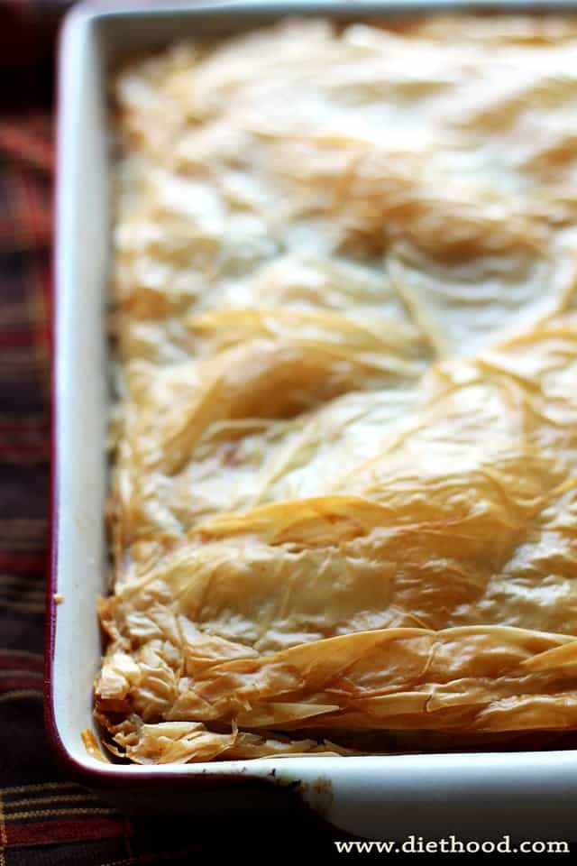 Butternut Squash and Spinach Pie | www.diethood.com