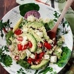 Avocado and Feta Cheese Orzo Salad | www.diethood.com