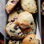 Blueberry Scones with Blueberry Cream Cheese Frosting