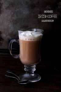Authentic Irish Coffee | www.diethood.com | A delicious and warm Authentic Irish Coffee made with whiskey, coffee, and heavy cream. | #recipe #coffee #irishcoffee