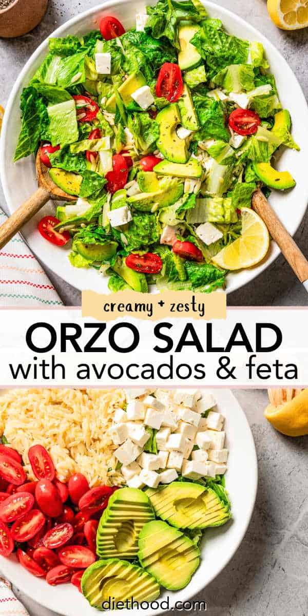 Salad With Orzo and Feta | Diethood