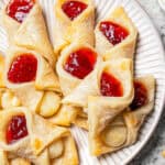 A platter of kolacky cookies.