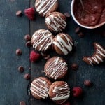 Chocolate Raspberry Macarons