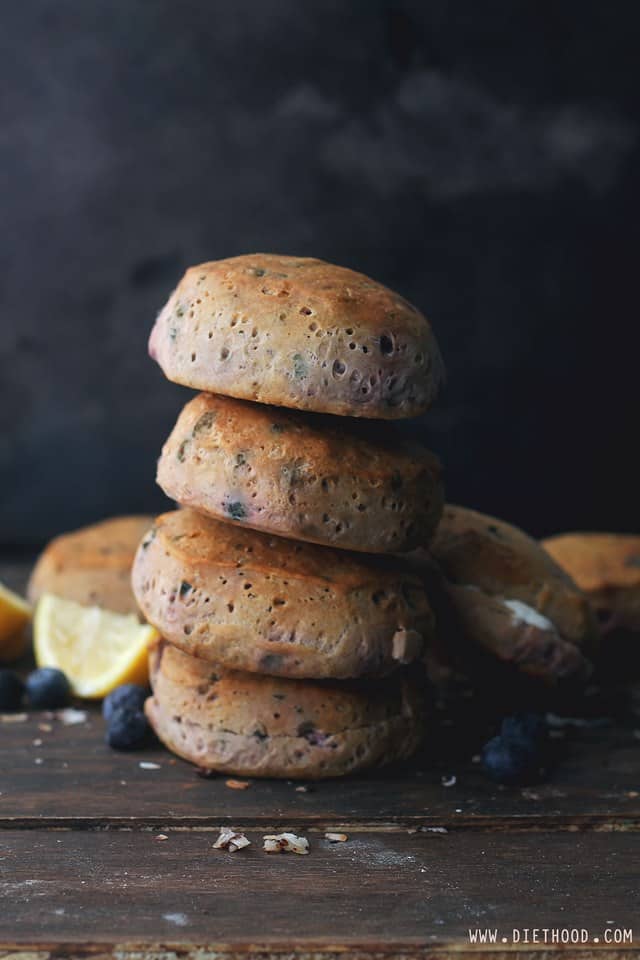 Blueberry Biscuits | www.diethood.com | Homemade Blueberry Biscuits, perfect for breakfast or just a snack! | #recipe #biscuits #blueberries