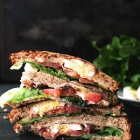 BLT with Egg Grilled Cheese Sandwich www.diethood.com