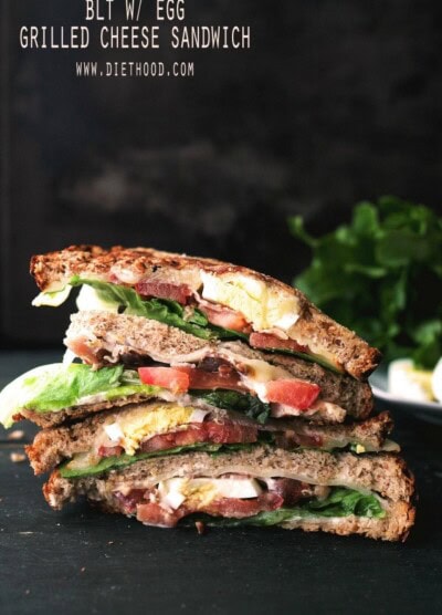 BLT with Egg Grilled Cheese Sandwich www.diethood.com