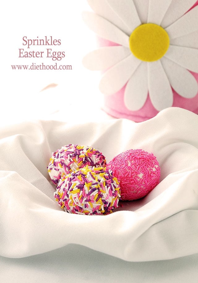 Sprinkles Easter Eggs | www.diethood.com