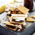 Chocolate Peanut Butter Banana S'mores