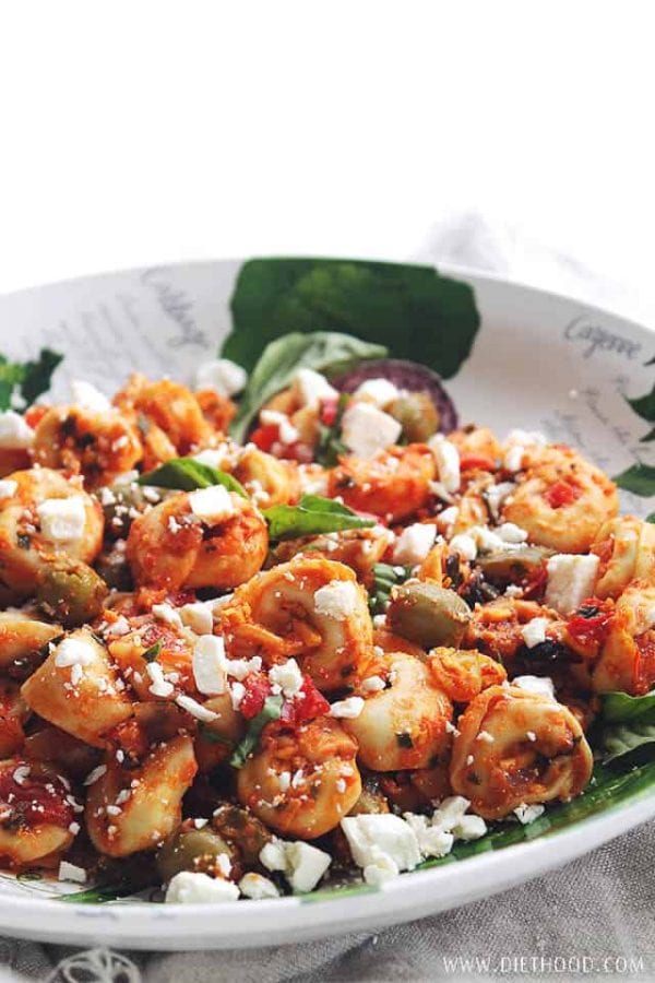 Easy Mediterranean Tortellini Salad Recipe | Diethood