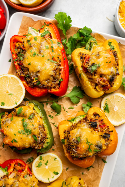 Quinoa Stuffed Peppers | Diethood