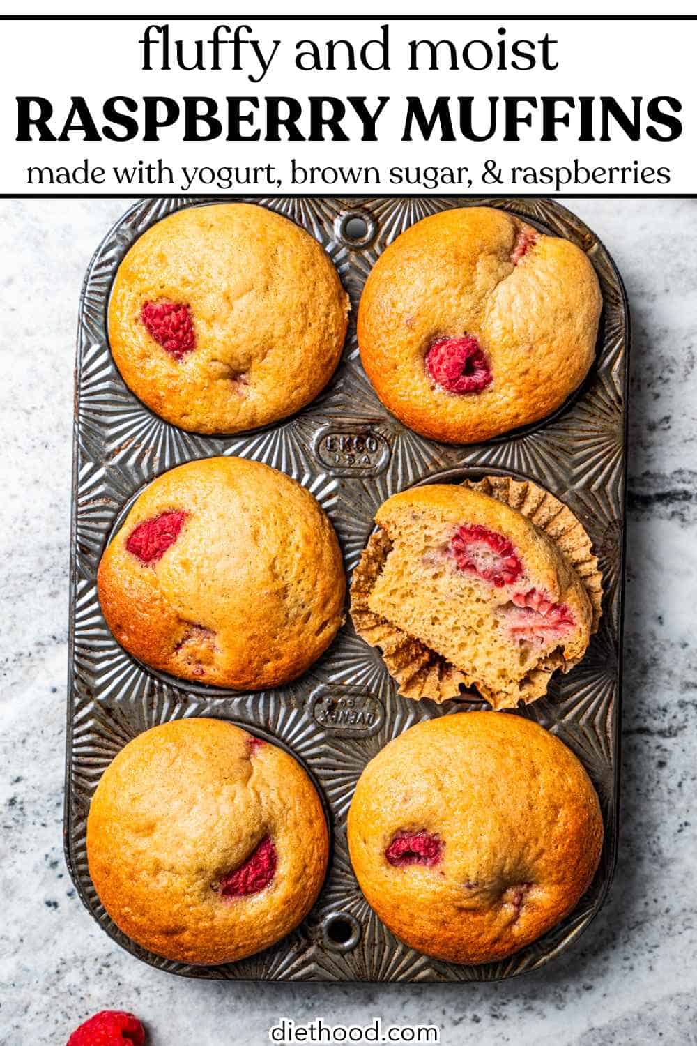 Raspberry Ruffles Muffins Easy Raspberry Muffins (Fluffy and Super Moist!) | Diethood