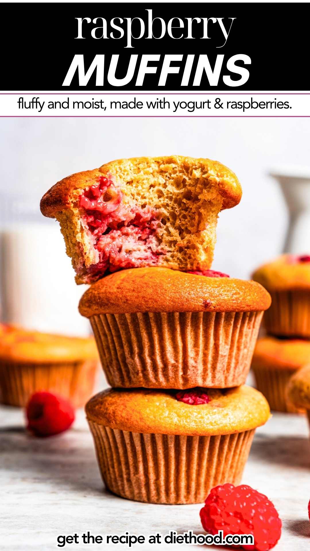 Raspberry Ruffles Muffins Easy Raspberry Muffins (Fluffy and Super Moist!) | Diethood