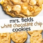 mrs. fields white chocolate chip cookies two pictures pinterest image.