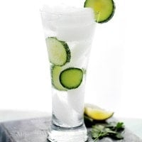 Cucumber Mojito | www.diethood.com | A delicious and refreshing twist on the classic mojito cocktail made with the addition of cucumbers. | #mojitos #recipe #drinks
