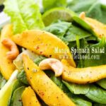 Spinach salad Pinterest image.