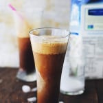 Almond-Coconut Frappé | www.diethood.com | Made with Silk's Almond-Coconut Blend, you can indulge in this very delicious Frappé without the guilt! #recipe #coffee #SilkAlmondBlends