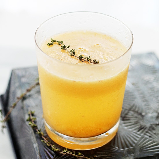 Peach and Thyme Mimosas Image