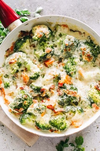 Creamy Broccoli and Cheese with Bacon Recipe | Diethood