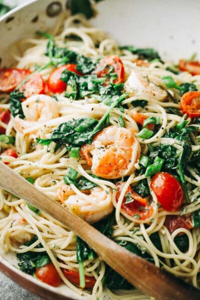 Lemon Shrimp Spaghetti | Quick Pasta Dinner Recipe