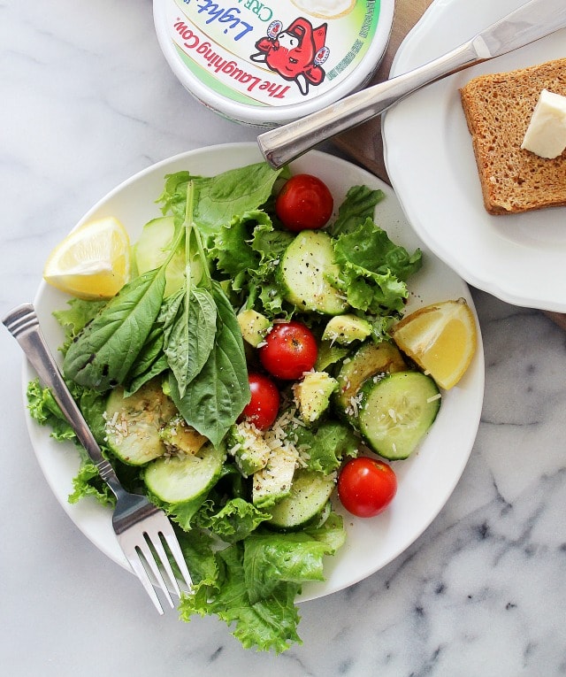 Salad with Laughing Cow via Diethood