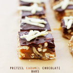 Pretzel Caramel Chocolate Candy Bars