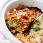 Spinach and Feta Crock Pot Lasagna