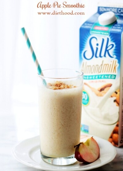 Apple Pie Smoothie | www.diethood.com | The taste of apple pie in a delicious and healthy Smoothie.