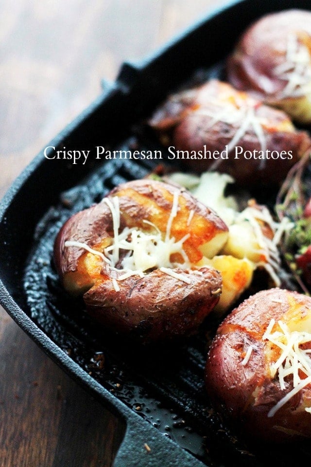 Loaded Smashed Potatoes with Bacon & Parmesan - The Original Dish